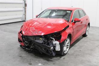 damaged passenger cars Audi A3  2022/10