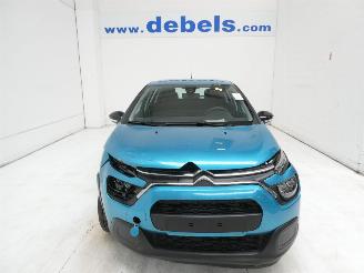 damaged passenger cars Citroën C3 III FEEL 2021/2