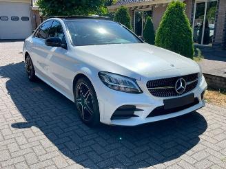 krockskadad bil auto Mercedes C-klasse 180 / 160 AMG LINE PANO NAVI LED CAMERA 2018/11