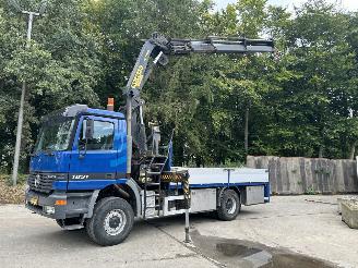 Mercedes Actros 1831 AK 4x4 Open laadbak met zware Palfinger laadkraan picture 47